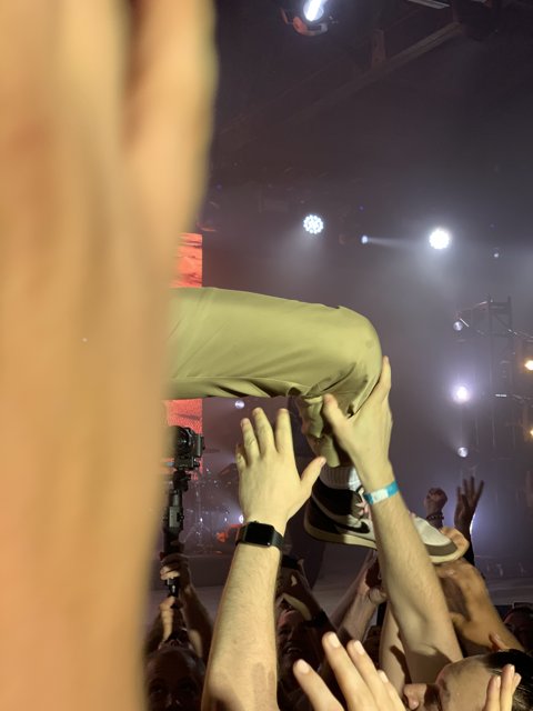 Crowd-surfing to Rock Glory