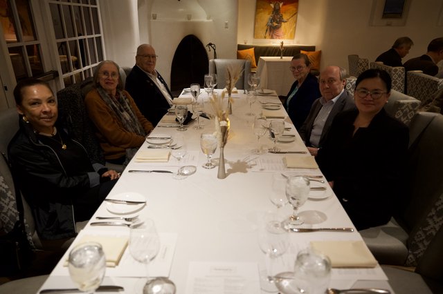 Elegant Dinner Gathering at Upscale Santa Fe Restaurant