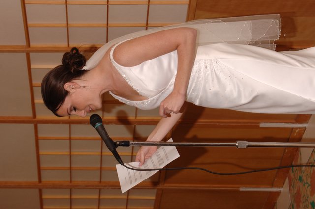 Bride Delivers Heartfelt Speech at Wedding Reception