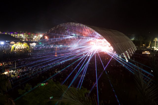 City Lights on Fire at 2015 Coachella Concert