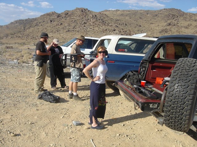 Desert Shooting Range Outing with Off-Road Vehicles