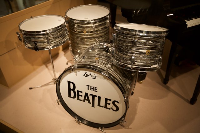 The Legendary Beatles Drum Kit on Display at Museum of Making Music