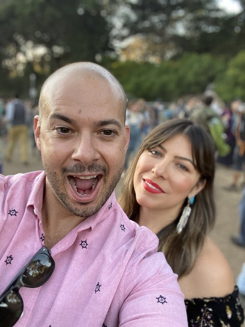 Festive Selfie at Golden Gate Park