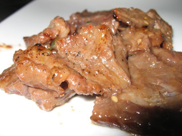 Succulent Teriyaki Pork on a Plate
