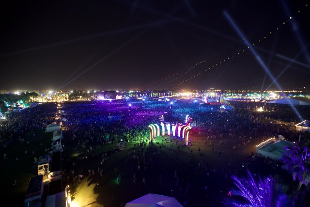 Electrifying Night Crowd at Coachella