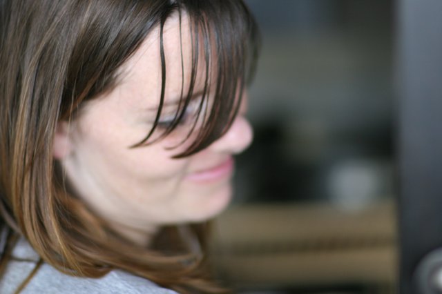 Candid Portrait of Penelope with Wind-Swept Hair