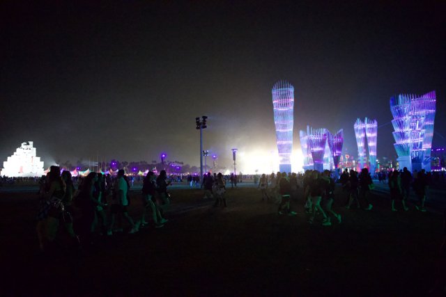 Night Lights at Coachella: Urban Spectacle Meets Music Magic
