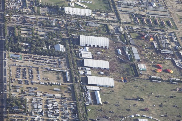 Urban Industrial Park from Above