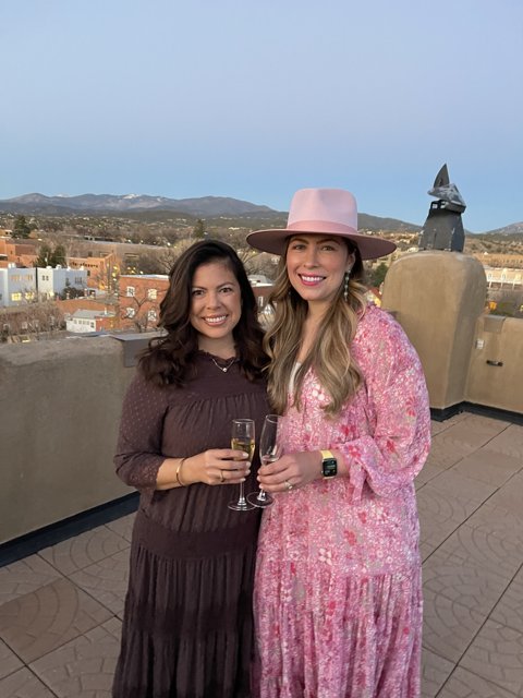 Pink Ladies on a Hill in Santa Fe