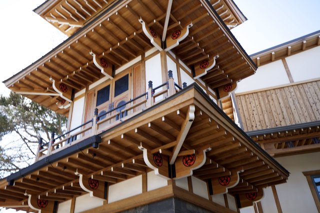 Traditional Japanese-Style Pagoda Tower Architecture