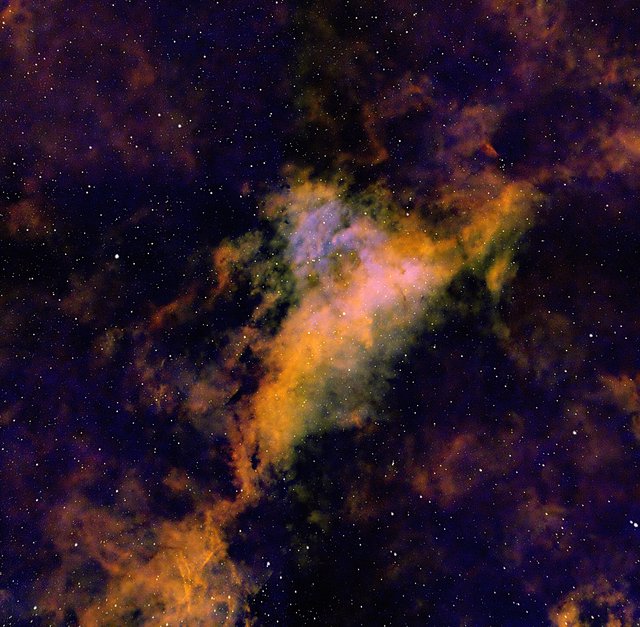 IC1318A Emission Nebula in Cygnus - SHO Narrowband Palette