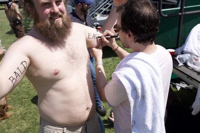 Tattooed Man at Coachella
