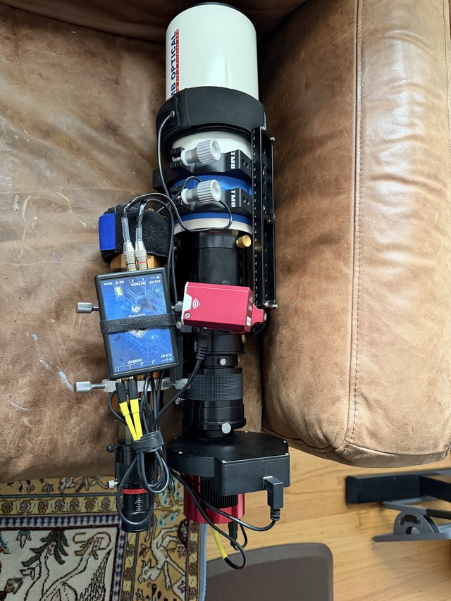 TMB Optical Telescope Rig with Astrophotography Electronics Setup