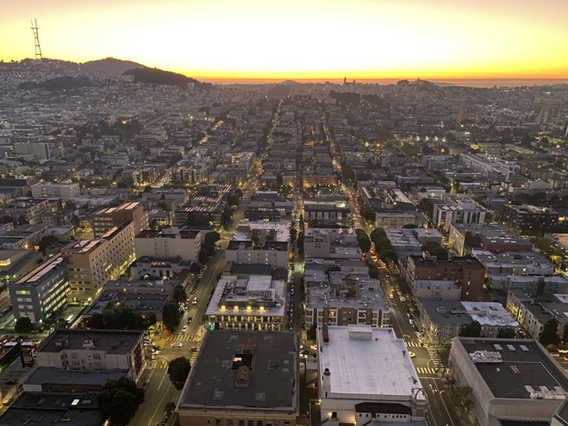 Cityscape at Sunset in San Francisco