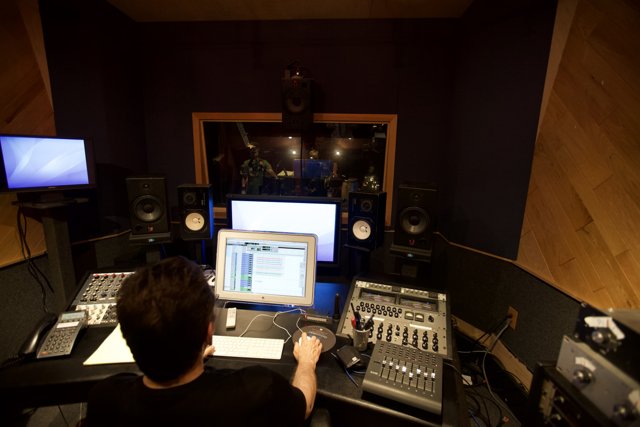Josh Freese in his Recording Studio