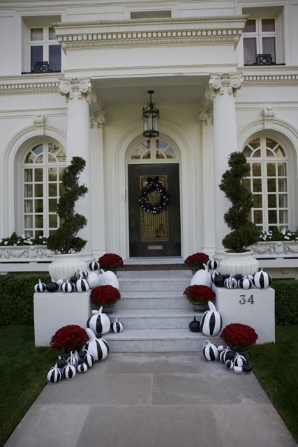 Charming White House with Festive Decor in Spooky San Francisco
