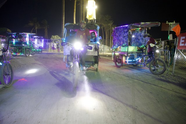 Illuminated Rides: A Night at Coachella 2024