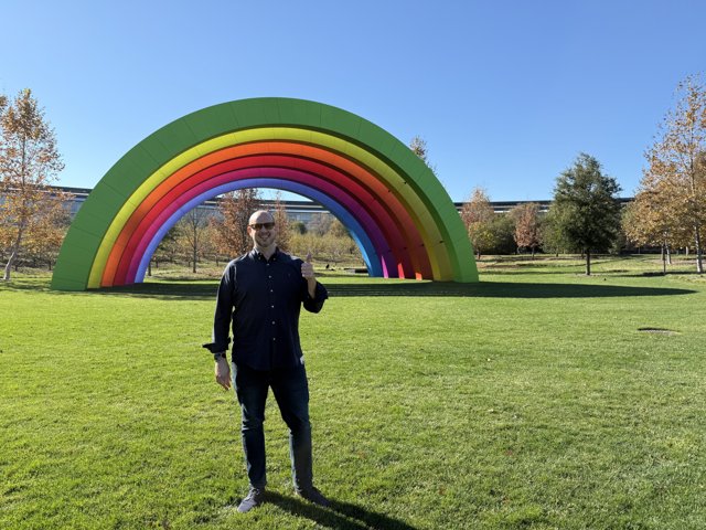 Under the Rainbow at Apple Park