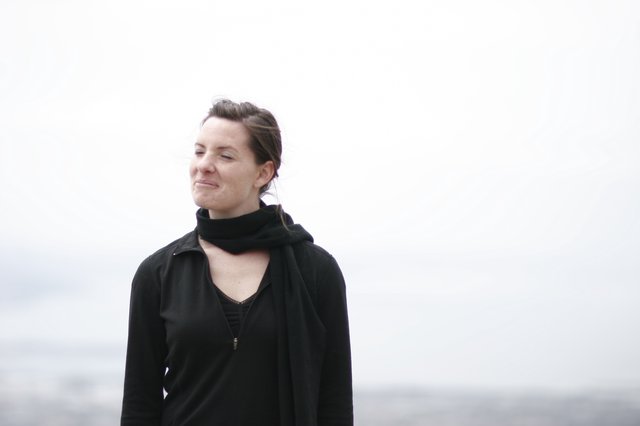 Pensive Woman Gazing at the San Francisco Bay