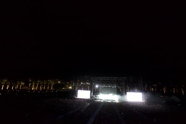 Illuminated Concert Stage at Coachella