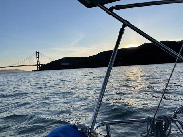Sailboat under the Golden Gate Bridge
