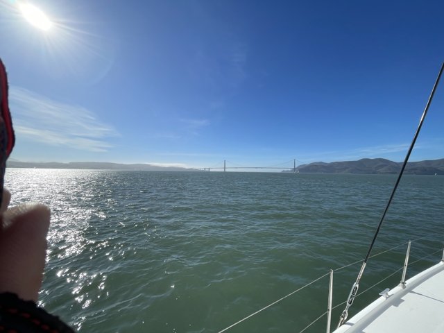 Golden Gate Bridge from a Boat