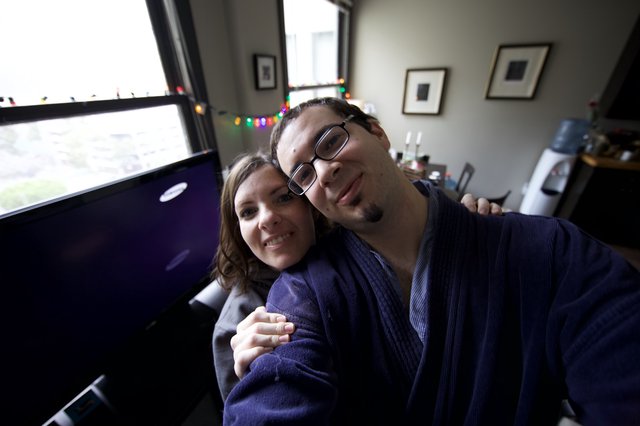 Holiday Couple Selfie on Christmas Day 2008