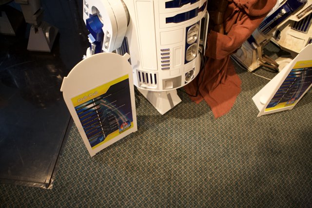 Blue and White Robot at Star Wars Con