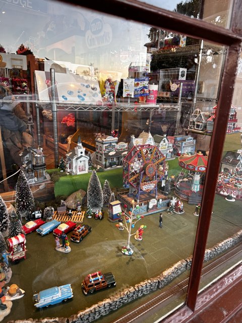 Urban Diorama: Toy Cars and Buildings