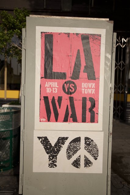 LA vs War Peace Y Poster