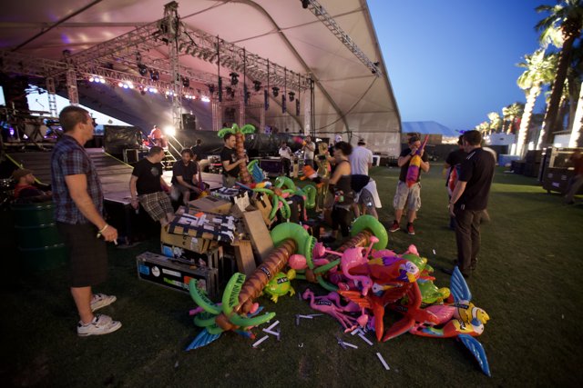 Balloon-filled Stage at Coachella