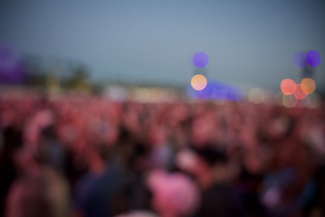 A Vibrant Blur: Night at Coachella 2024