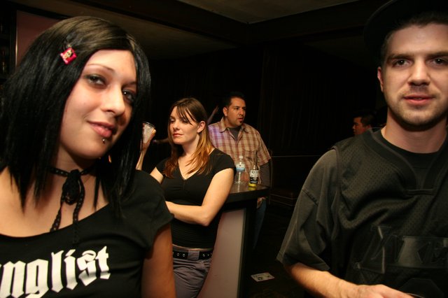 Goth Night Out at a Dark Nightclub Bar
