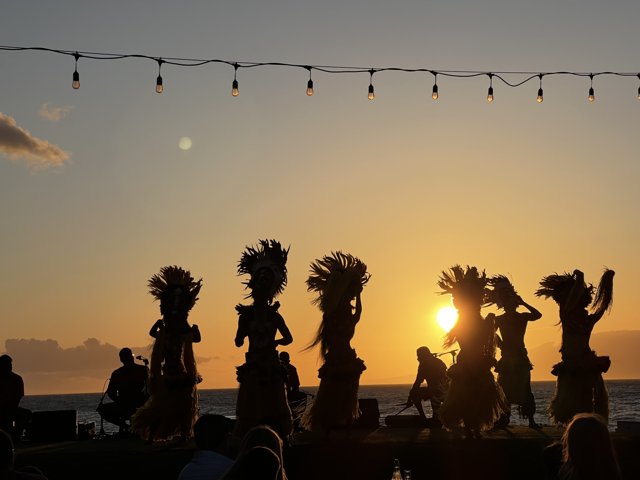 Sunset Dance Party on Maui Beach