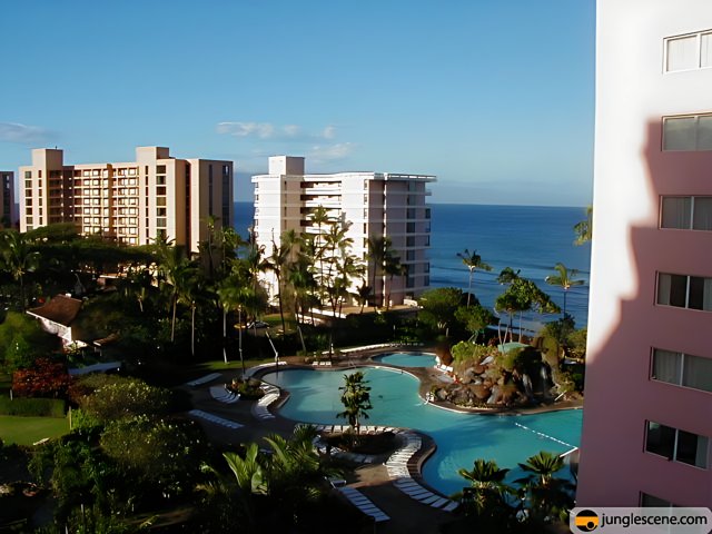 Ocean View from a Hawaiian Resort Balcony