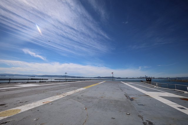 Weathered Flight Deck of Historic USS Hornet