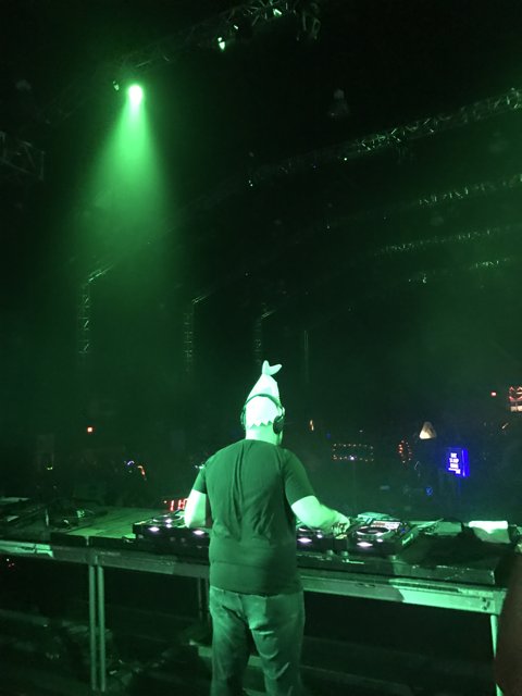 Nightclub DJ Spinning Up a Storm
