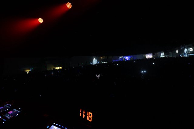 Aerial View of Wobbleland 2026 Festival Crowd at Night