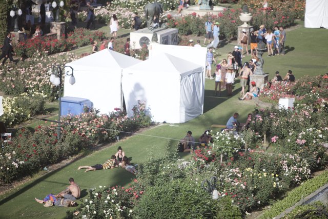 Garden Party Tent Gathering