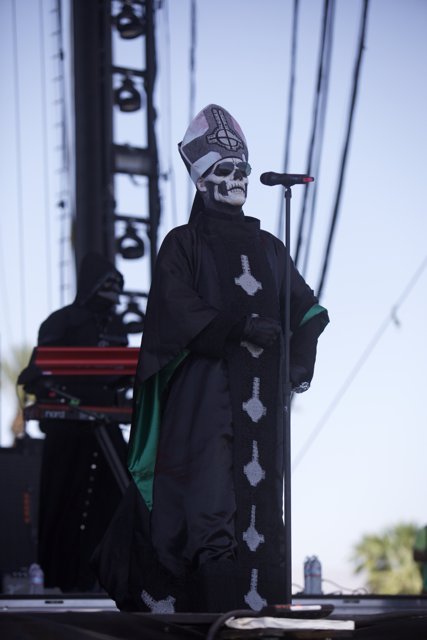 Masked Man with Microphone