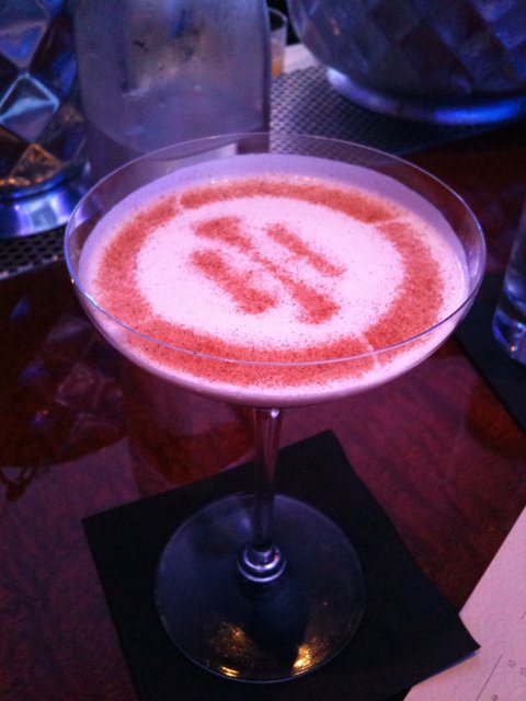 Red Swirl Martini