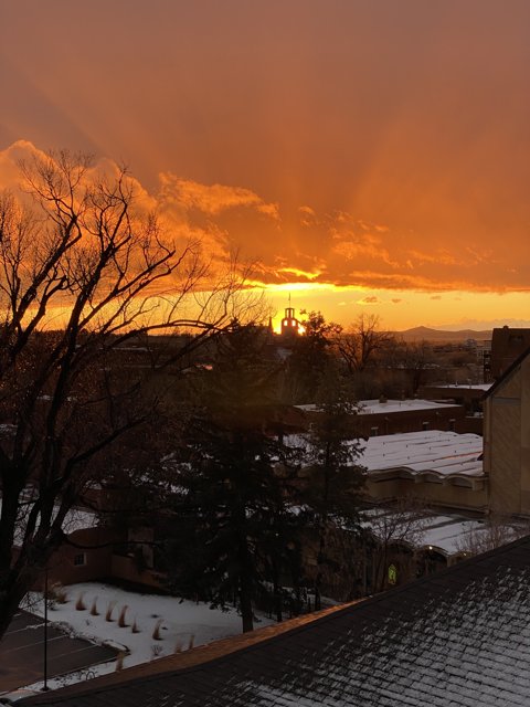 Serene Sunset at University of Colorado