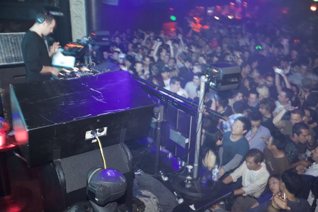 DJ Sasha Gets the Crowd Moving at Sierra Madre Night Club