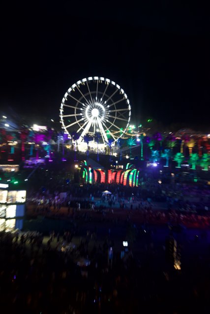 Glowing Giant: Ferris Wheel at Night