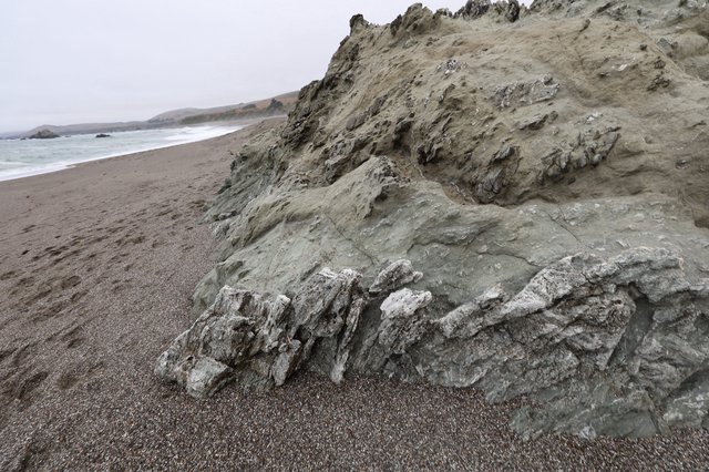 Eroded Coastal Cliffs Meet Rugged California Shoreline