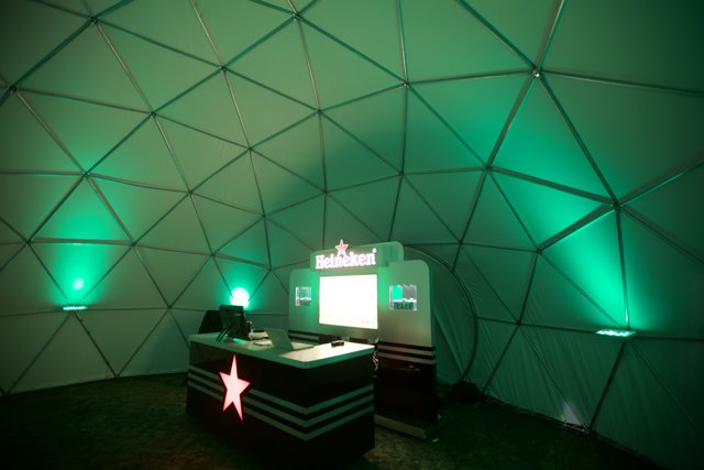 Green Dome Bar Under the Lights