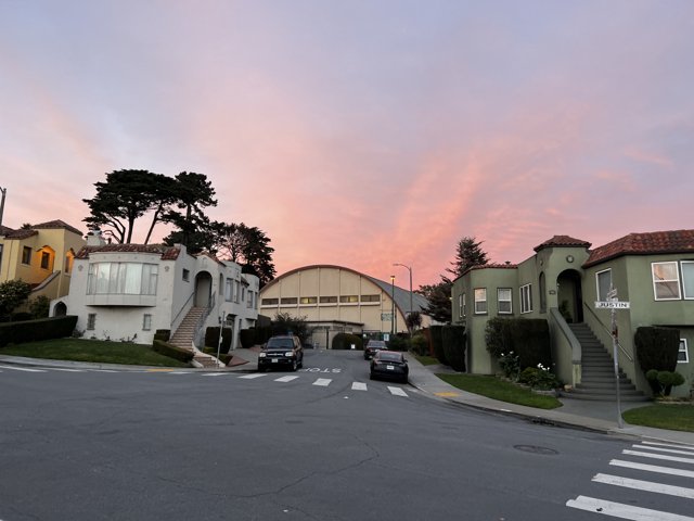 Suburban Sunset Drive
