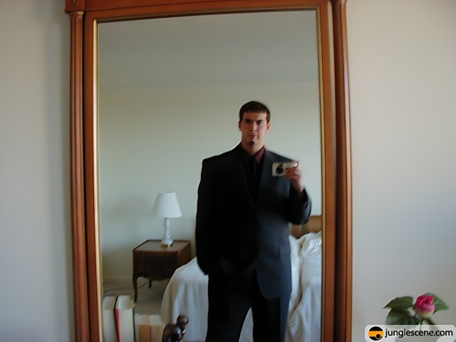 Self-Portrait in a Suit