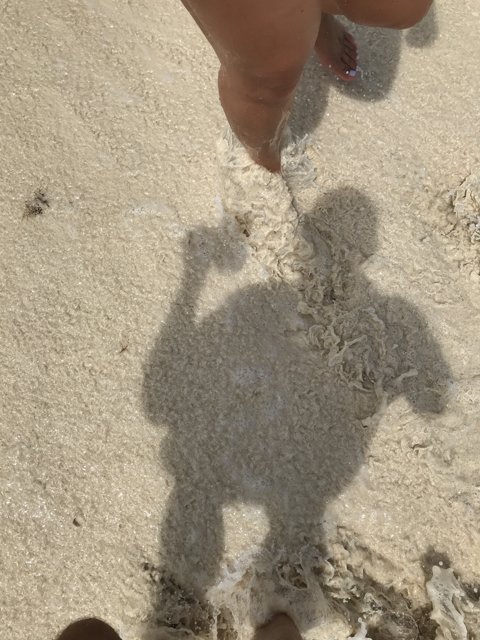 Shadow Play on the Cancun Beach