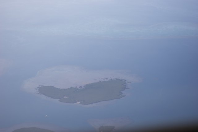 Aerial View of a Pristine Island